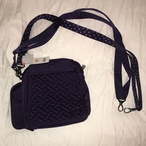 LUG FLAPPER MINI CROSSBODY BAG PURPLE NWT